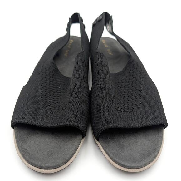 David Tate Mission Slingback Sandal Open Toe Women's Black Size US10.5M EU41 - Picture 2 of 11